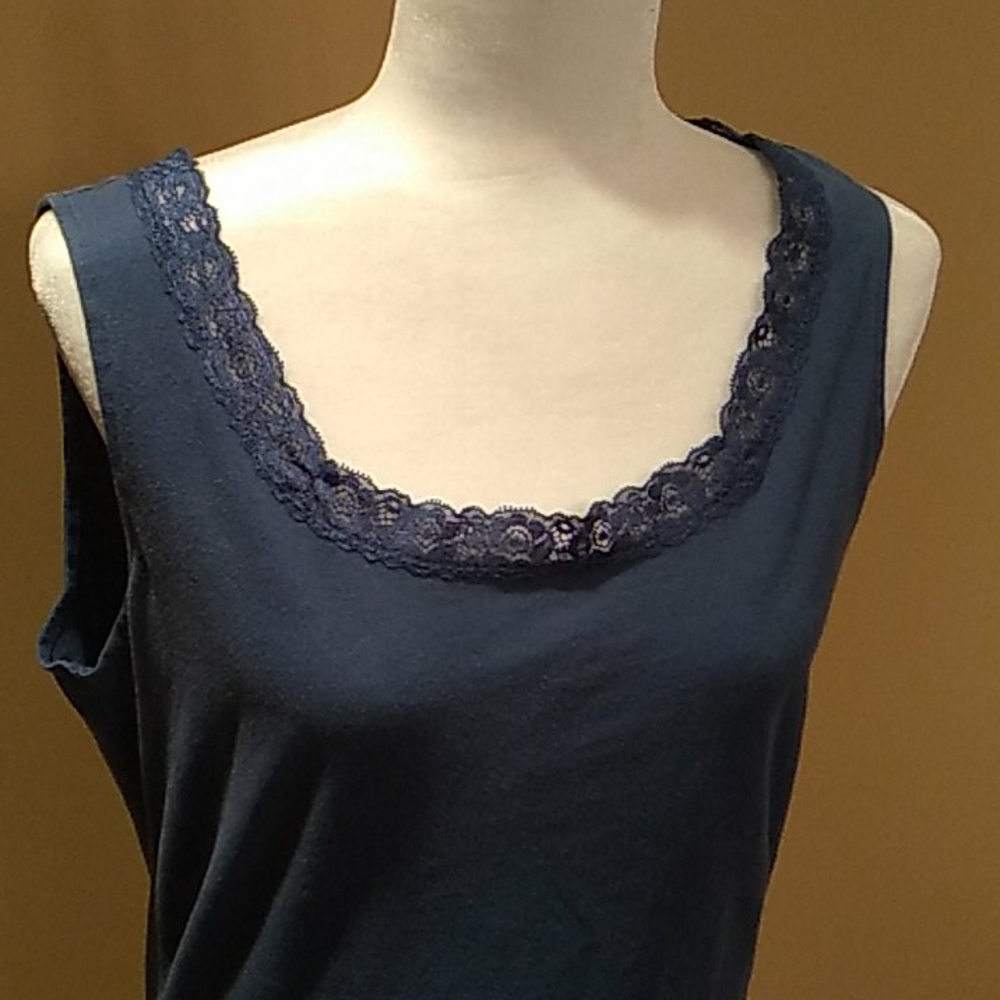5 for $20! Van Heusen Blue Tank Top,Sleeveless top